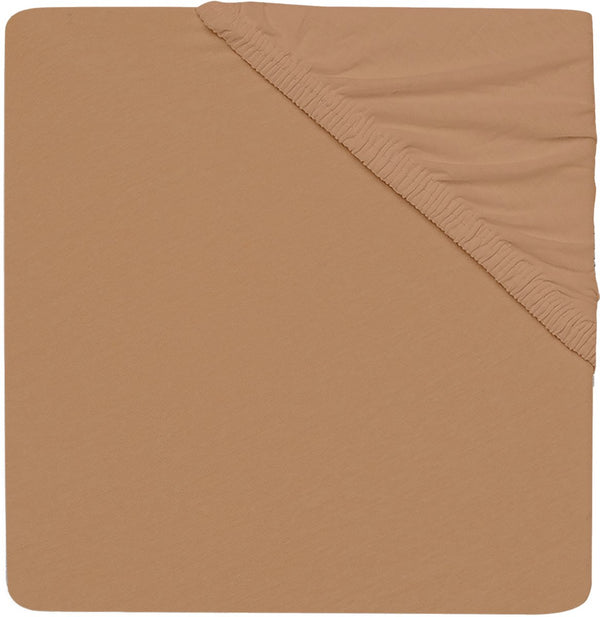 Jollein - baby hoeslaken jersey (biscuit) - katoen - hoeslaken wieg - 60x120cm
