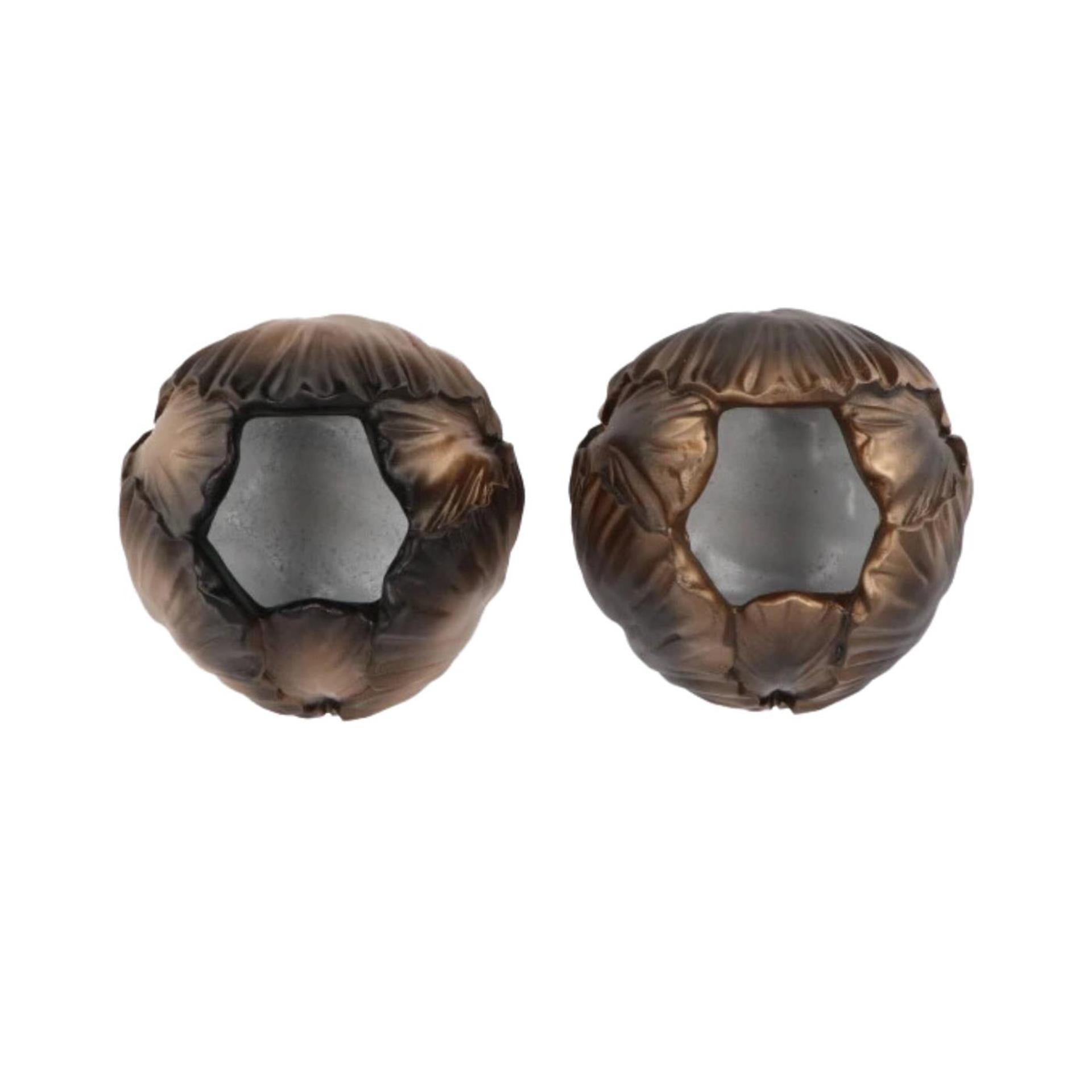 Vaas toulon zwart goud 12cm 2 assorti