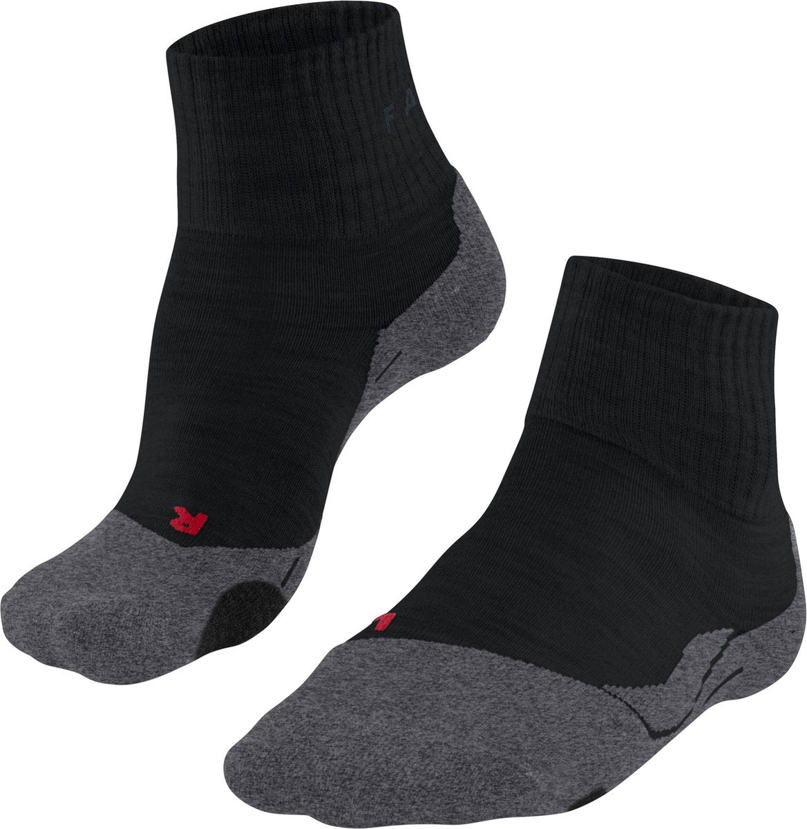 Falke tk2 short anti-blaar dik wol functioneel materiaal wandelsokken heren zwart - maat 46-48