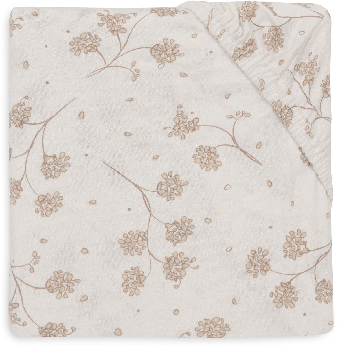 Jollein hoeslaken ledikant - 70 75x140 150cm - jersey - leafy dreams