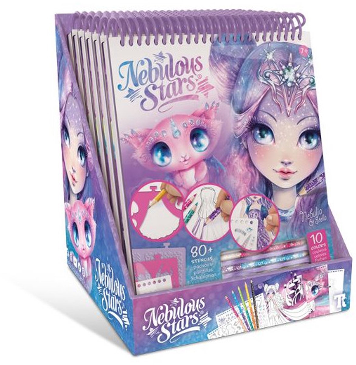Nebulous stars - creatief schetsboek - tekenen - kleuren - sjablonen