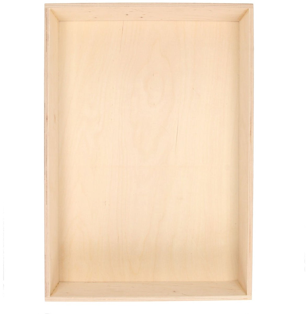 Small foot multiplex play tray wood