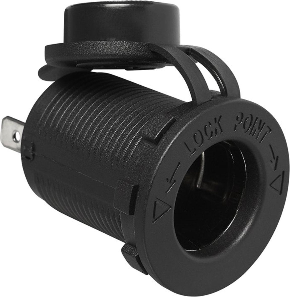 Proplus inbouwstekkerdoos din 12v 24v sigarettenaansteker - 10a contact contrastekker