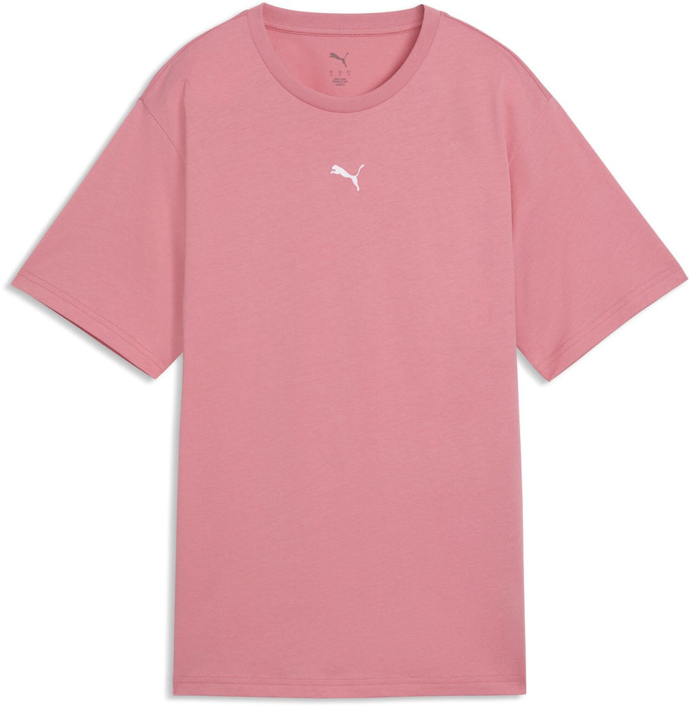 Puma ess relaxed tee dames t-shirt - wild pink