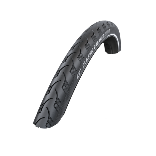 Outer tire CST Breaker (1 mm puncture protection) Colour Black with side reflection Size: 28x1.50 ETRTO 40-622