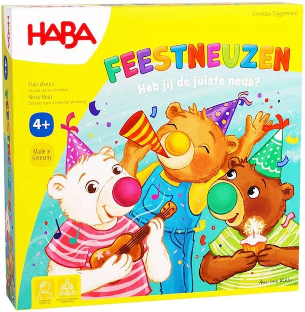 Haba spel - feestneuzen - 2 tot 4 spelers - 4+