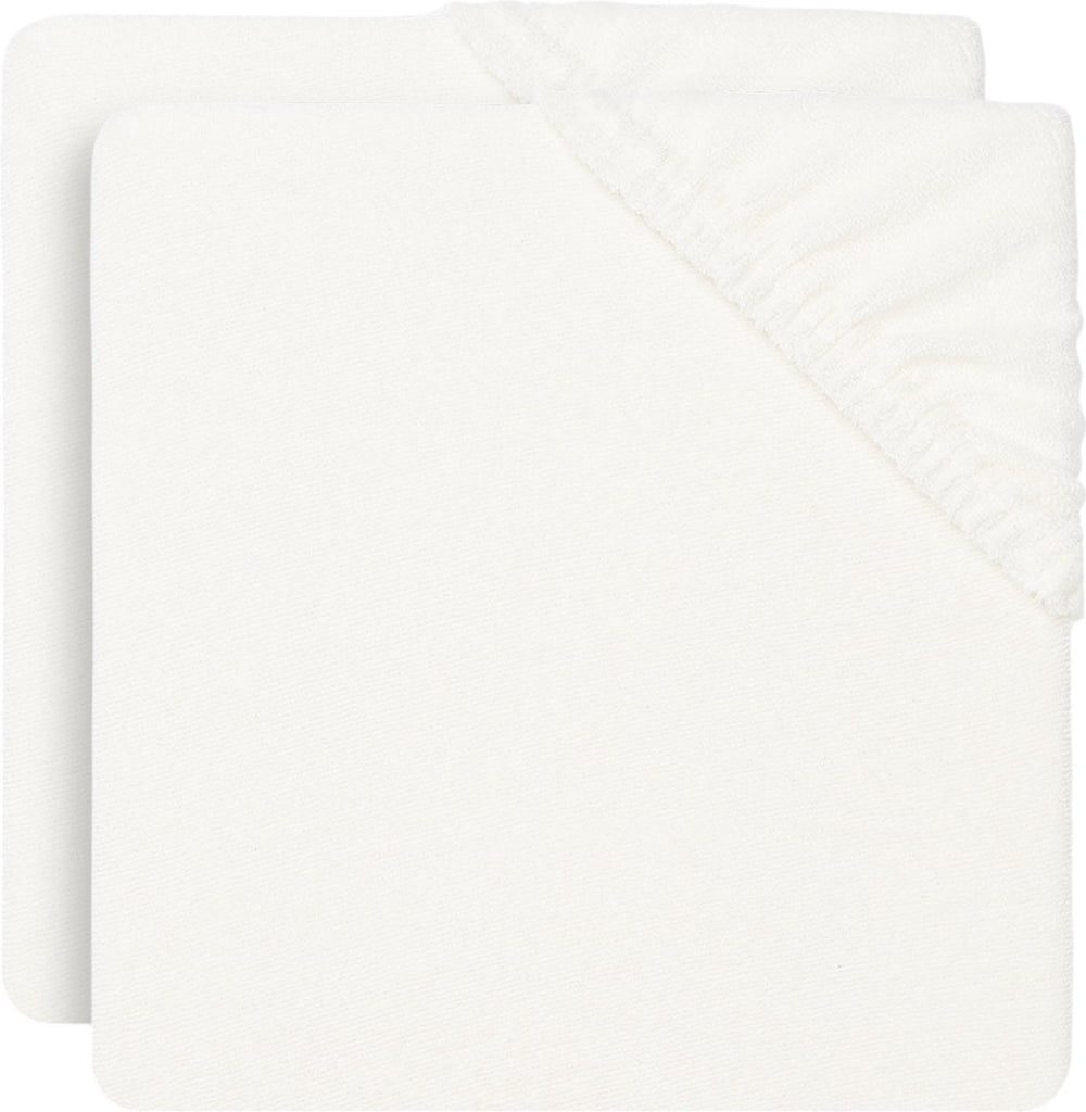 Jollein - aankleedkussenhoes badstof 50x70cm - zachte hoes baby aankleedkussen - ivory - 2 stuks