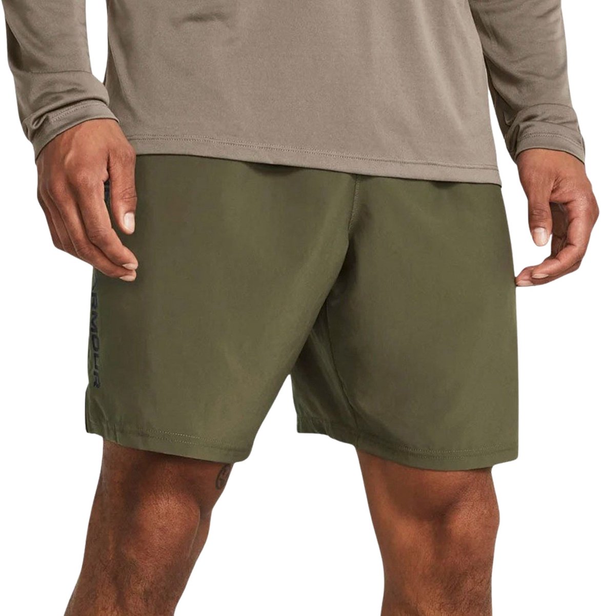 Under armour ua woven wdmk shorts heren sportbroek - groen - maat xl