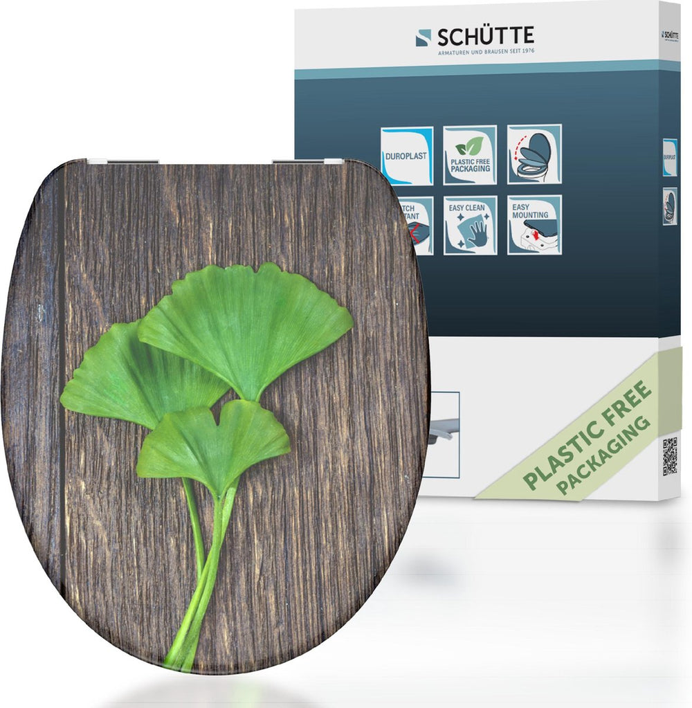 Schütte toiletbril met softclose ginkgohout