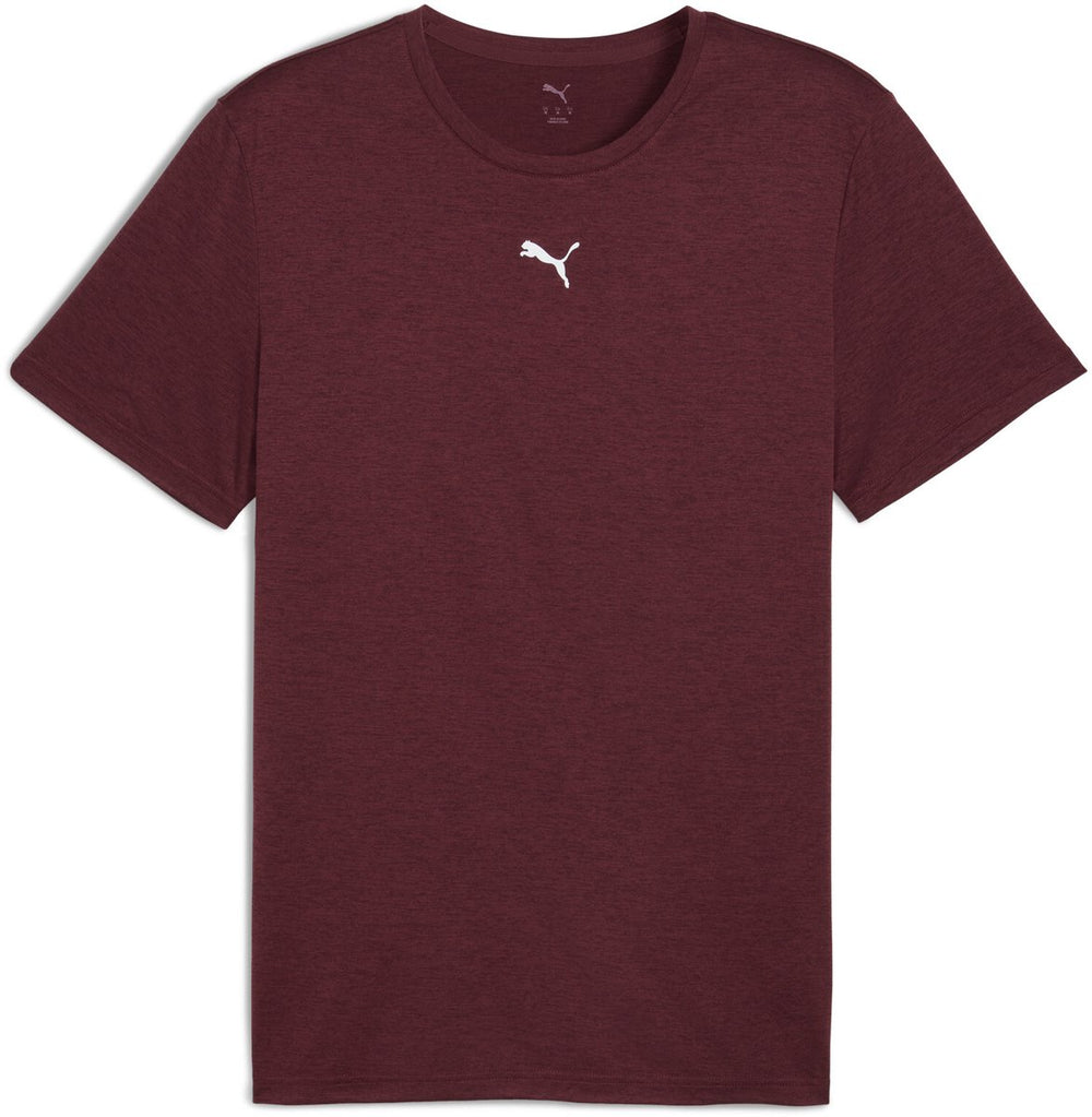 Puma m tad essentials heather cat tee (cf small cat) heren sportshirt - ruby shimmer heather