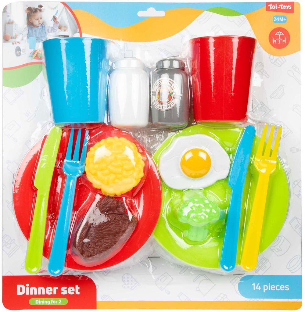 Toi-toys home food dinerset, 14dlg.