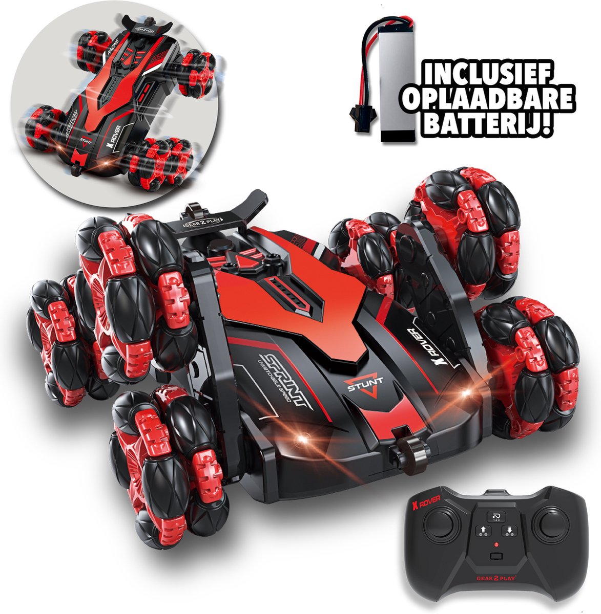 Gear2play X-Rover 6-wheel Stunt Car