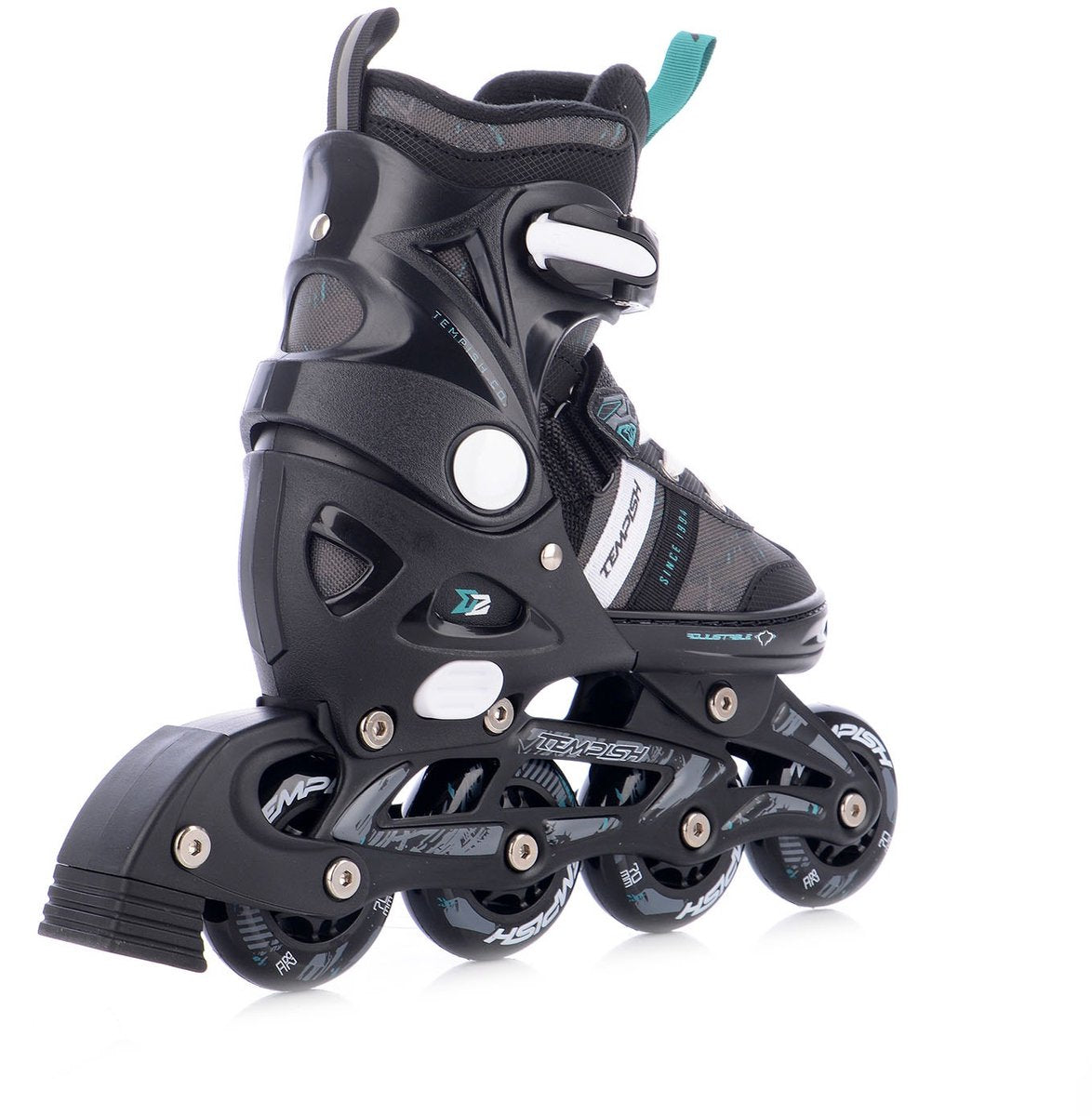 Tempish dasty 2 skeelers - inline skates - verstelbaar - zwart - maat 33-36