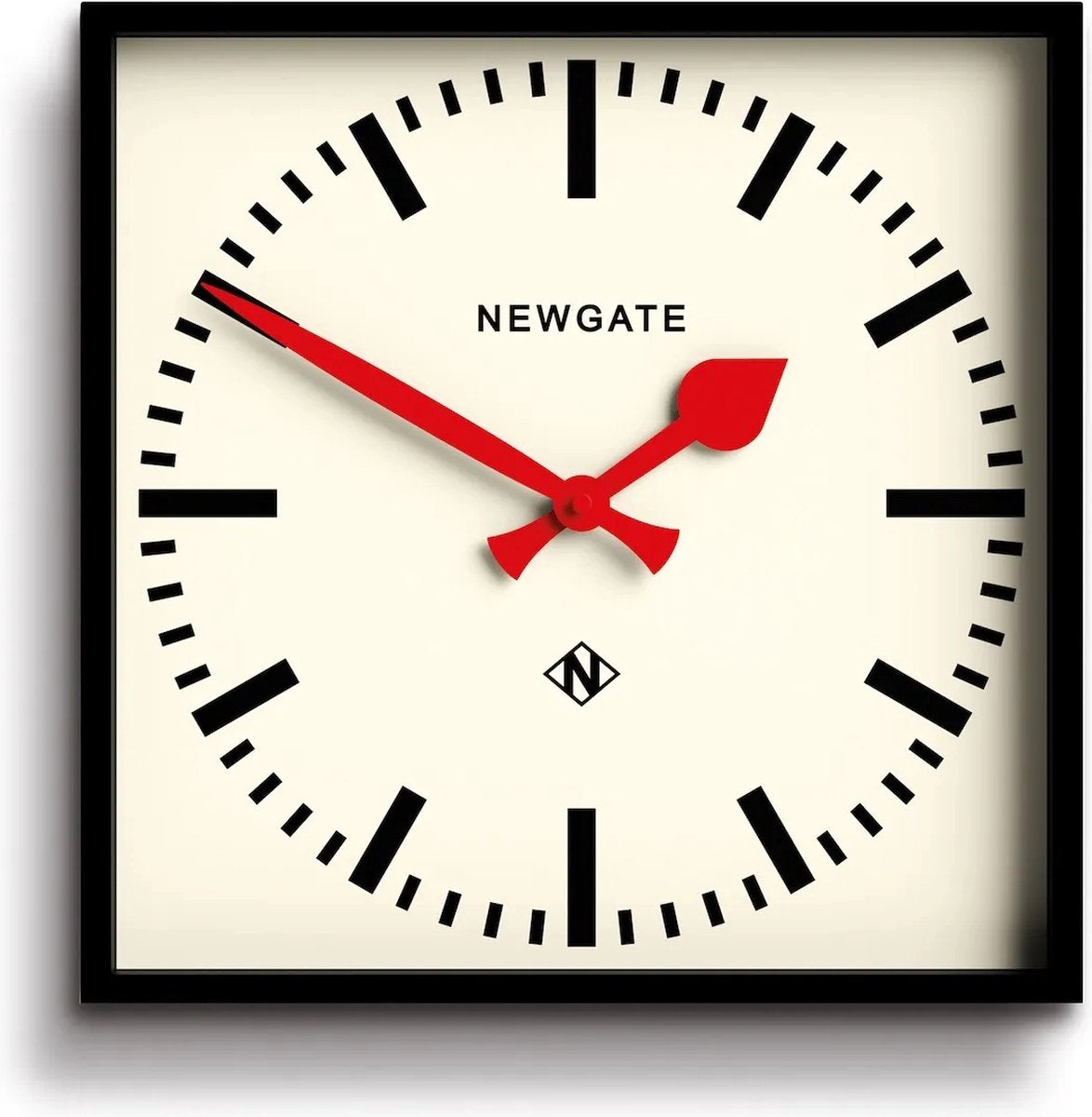 Newgate number five - wandklok - rode wijzers