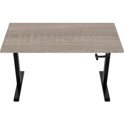 Zit-sta-bureau euroseats crank burslibl120rob bruin, zwart eiken metaal