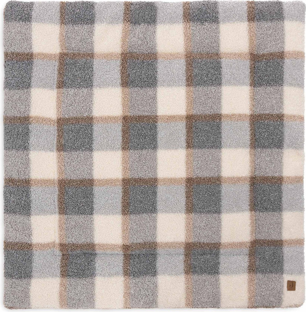 Jollein boxkleed 100x100cm - speelkleed baby - check boucle