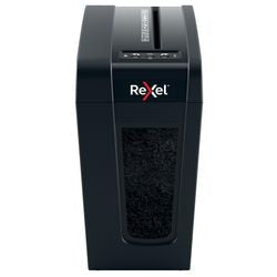 Rexel secure x8-sl fluisterstille papierversnipperaar - p4 microsnippers - tot 8 vel - 14l - zwart