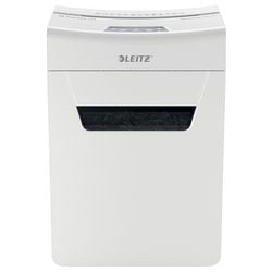 Leitz iq protect premium 6m ultrastille papierversnipperaar - p5 snippers - tot 6 vel - 18l - wit