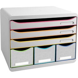 Ladekastje exacompta 306913d black office wit