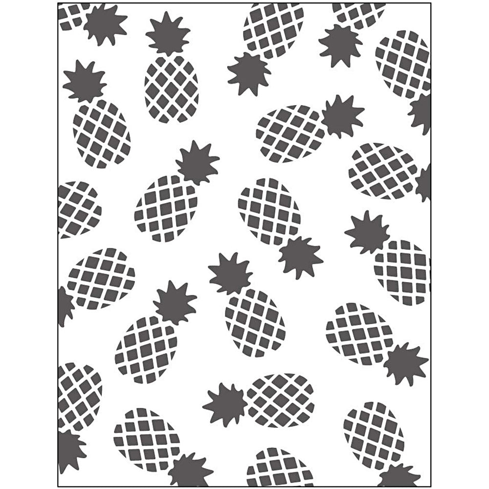 Embossing folder , ananas, afm 11x14 cm, dikte 2 mm, 1 stuk