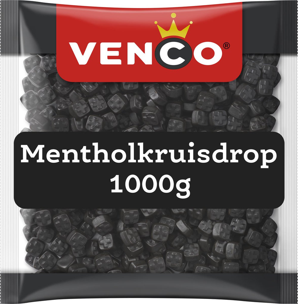 Venco mentholkruisdrop - drop keelverfrissing - 1000g