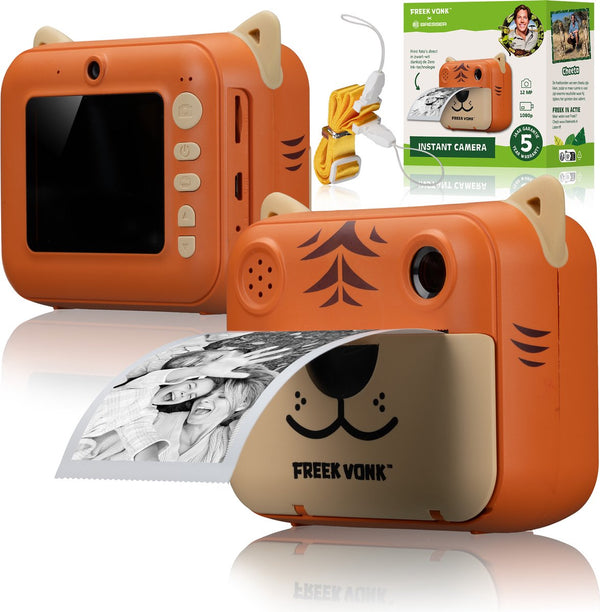 Bresser freek vonk x - instant camera voor kinderen - maak selfies met freek vonk of met dieren - print foto's direct