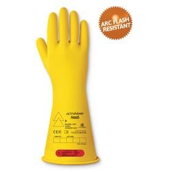 Veiligheidshandschoenen ansell e016y100 maat 10 geel pak van 2 paar