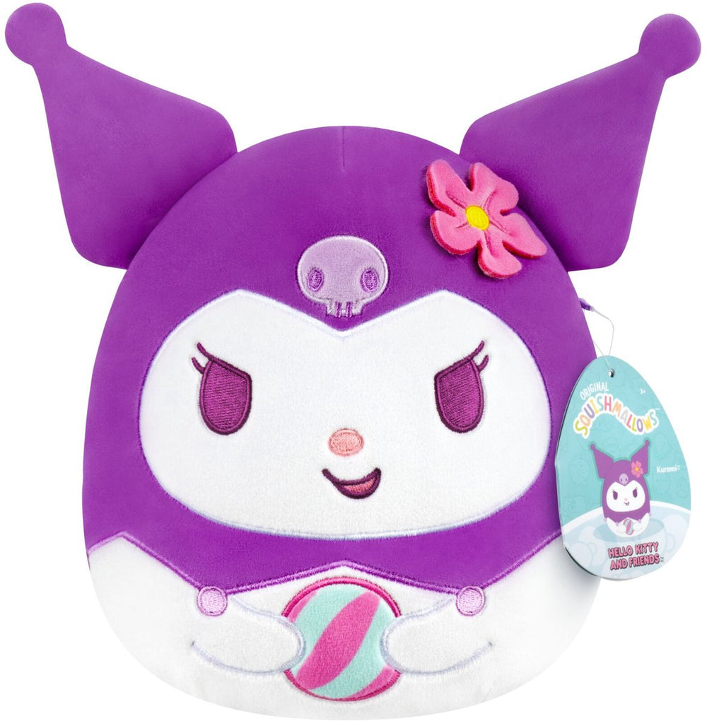 Jazwares squishmallows - hello kitty and friends - seize the moment kuromi beachball - 20cm plush