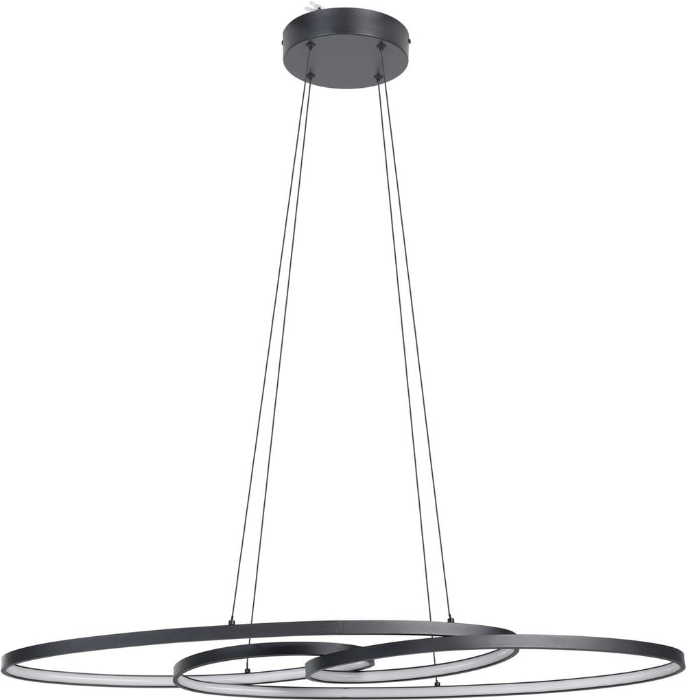 Eglo gianella hanglamp - led - aluminium|staal|kunststof - zwart|wit