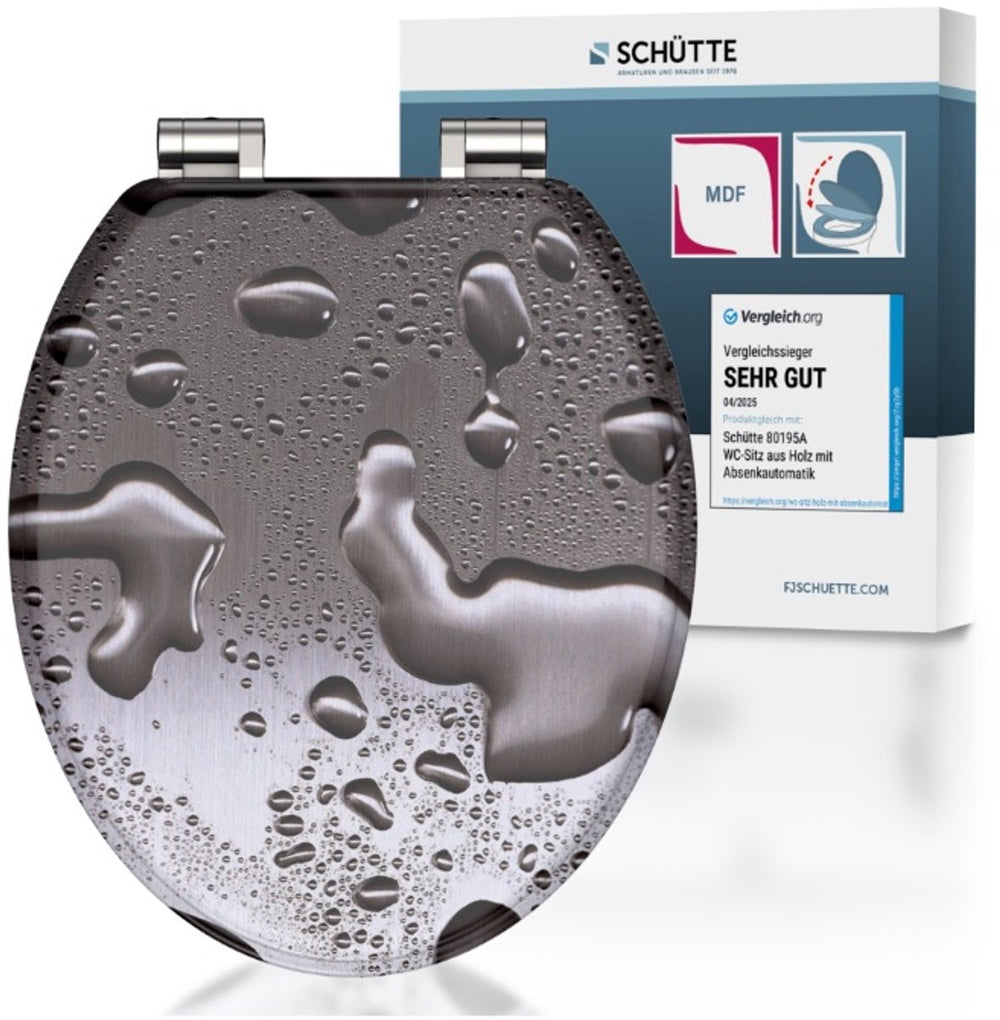 SCHÜTTE SCHÜTTE Toiletbril met softclose GRIJS STAAL