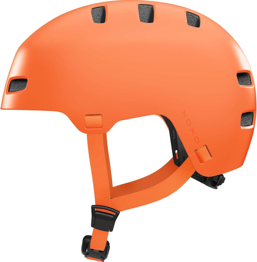 Abus fietshelm xoxo mono orange l - 57-61 cm - oranje - geschikt voor gebruik op elektrische fietsen - stadsfietsen - 440 g