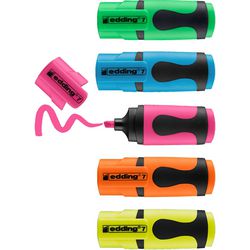 Tekstmarker edding mini kleurenassortiment 5 stuks