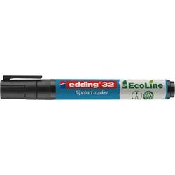 Flipovermarker edding e-32 zwart 19 mm (d) x 19 mm (b) x 138 mm (h)
