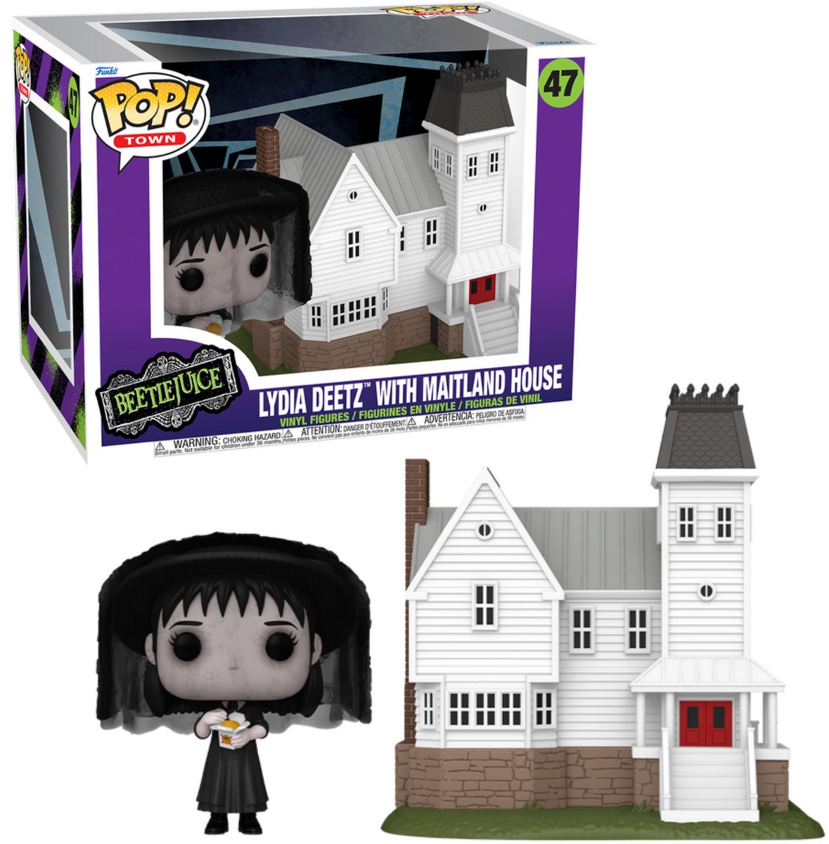 Funko beetlejuice lydia deetz with maitland house (pop! town) vinylfiguur 47 unisex pop! - neutraal - standard