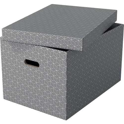 Esselte opbergdoos 628287 large 55 l grijs
