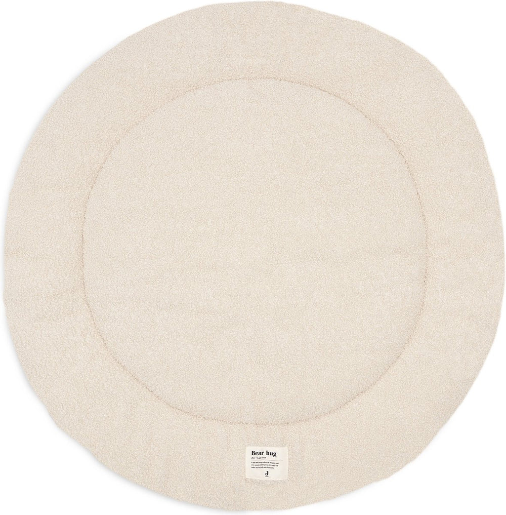 Jollein boxkleed - 95cm - rond - speelkleed baby - boucle - naturel