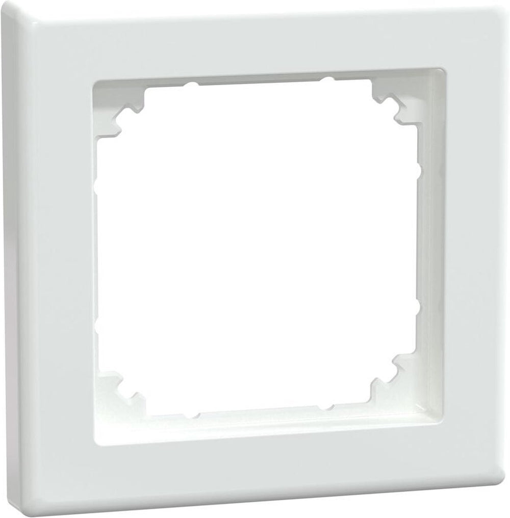Schneider electric afdekraam - m-smart - 1-voudig - actief wit