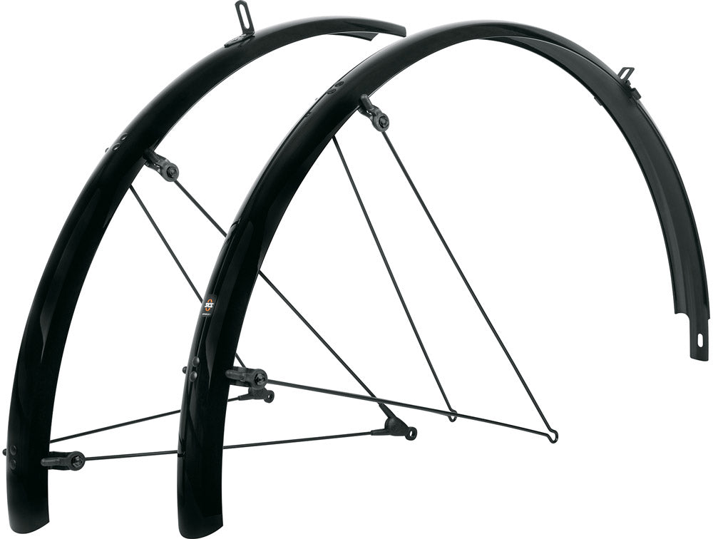 Sks spatbordset 28 bluemels basic 55mm zwart