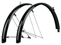 Sks bleumels basic 55 mm spatbordenset, zwart