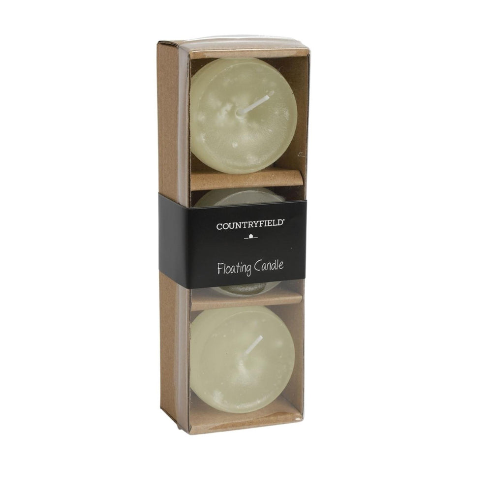 Countryfield drijfkaars bollie crã¨me 5cm set van 3