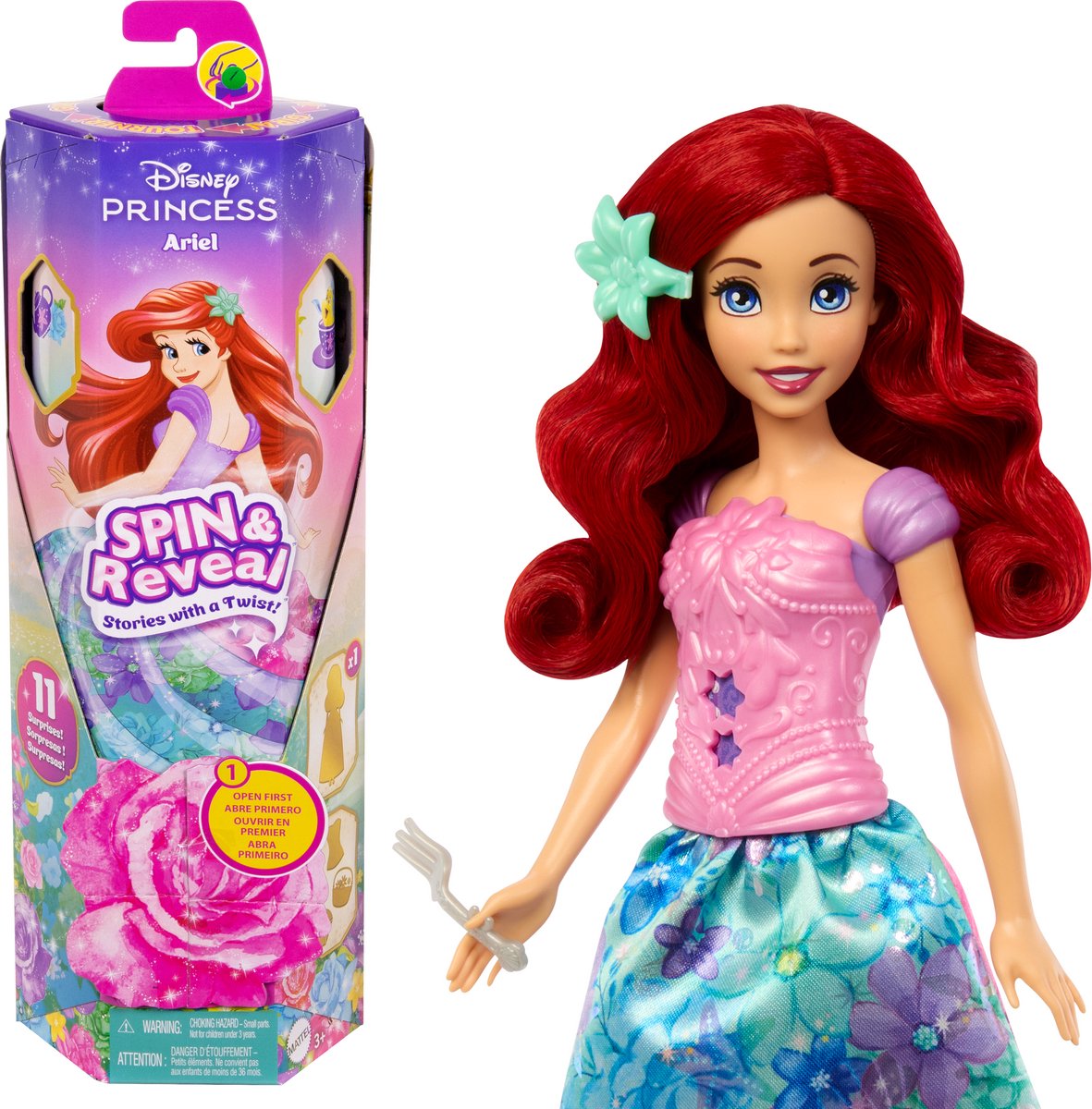 Disney princess draaien en ontdekken - ariël pop