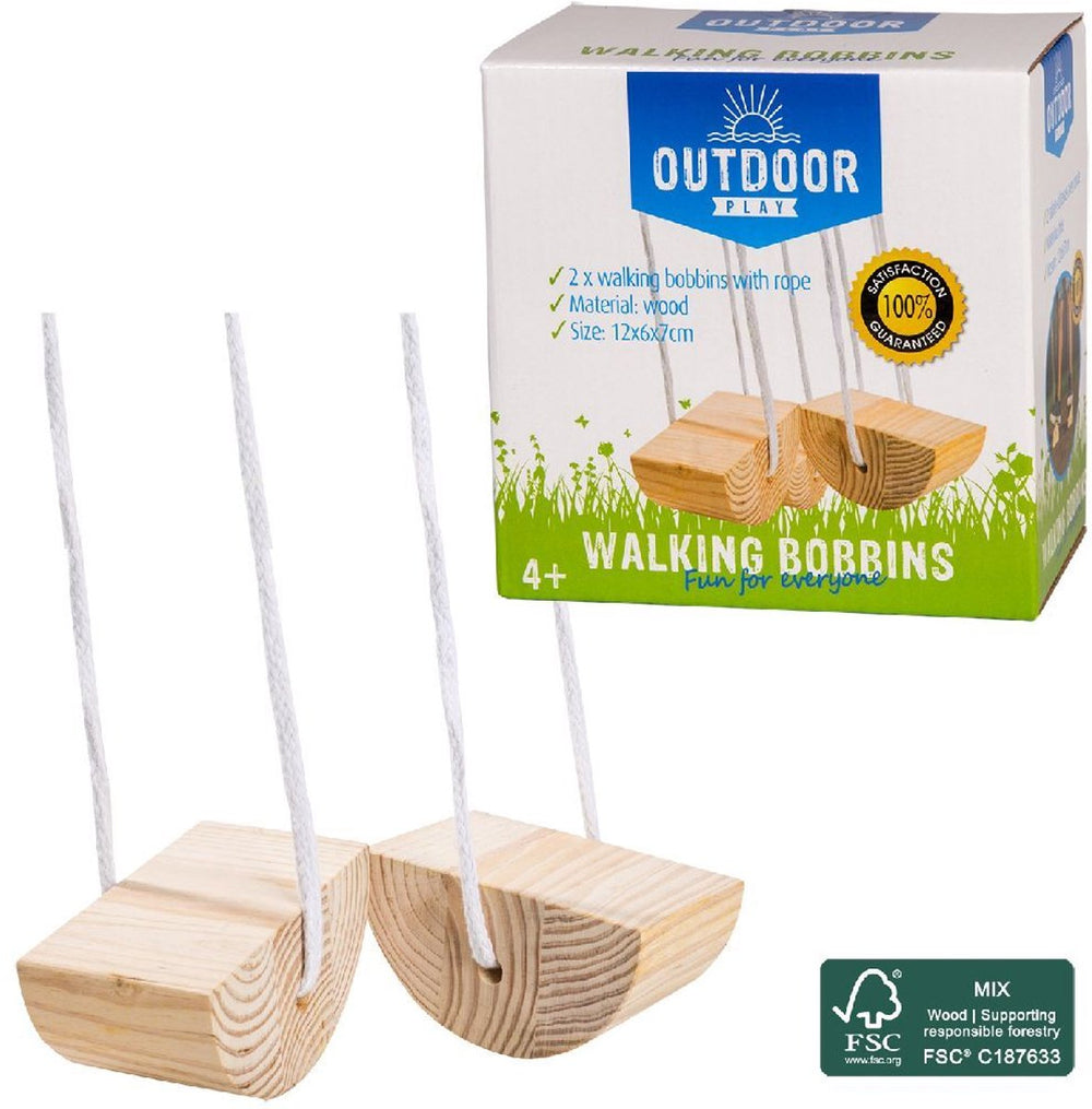 Buitenspeeltuin houten loopklossen