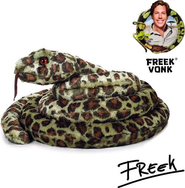 Bresser freek vonk x - knuffeldier - tina de tuinboa - gevuld met gerecycled materiaal
