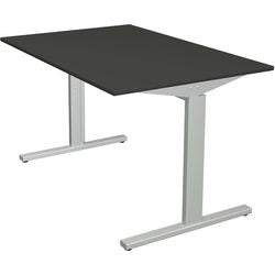 Bureau kerkmann 11020413 in hoogte verstelbaar antraciet, zilver