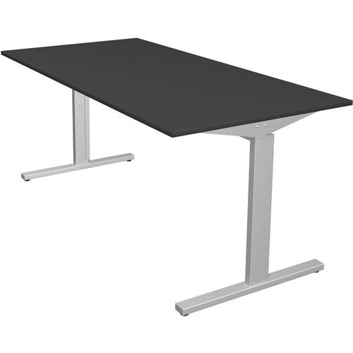 Bureau kerkmann 11020613 in hoogte verstelbaar antraciet, zilver