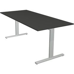 Bureau kerkmann form 2 antraciet, zilver