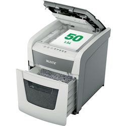 Leitz papierversnipperaar small office 50 p4 iq autofeed eu wit