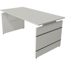 Bureau kerkmann 11466511 rechthoekig lichtgrijs