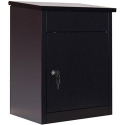 Brievenbus phoenix pb0581bk sleutelslot zwart