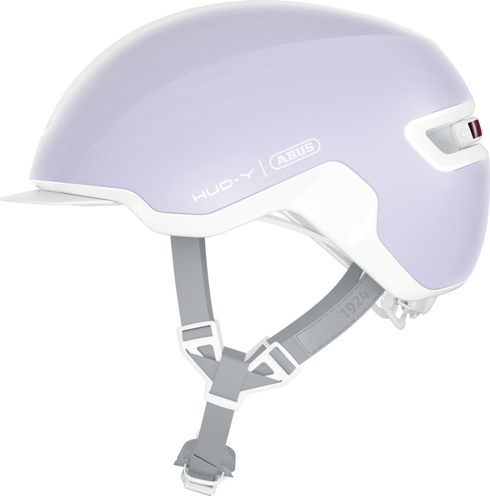Abus fietshelm hud-y pure lavender l - 57-61 cm - paars - geschikt voor gebruik op elektrische fietsen - stadsfietsen - 330 g